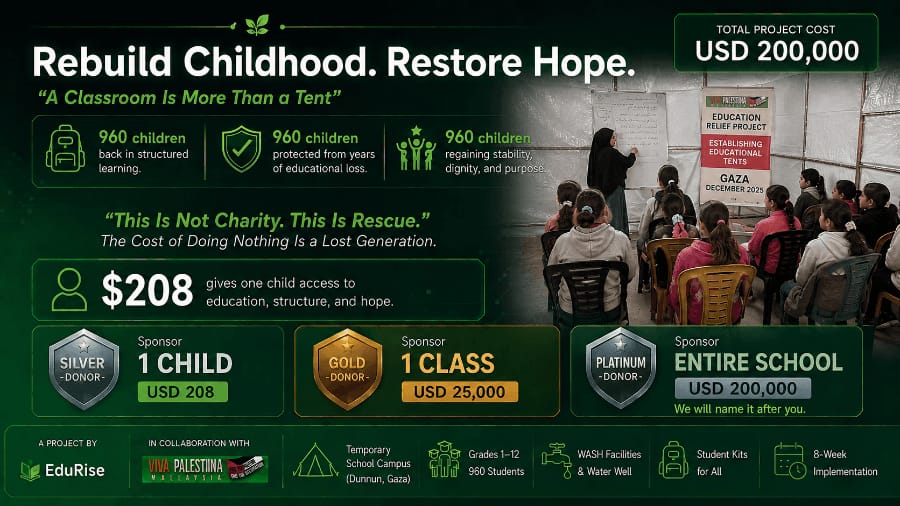 PEARLS Gaza School Recovery Campaign